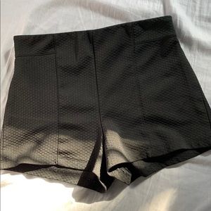 basic black shorts